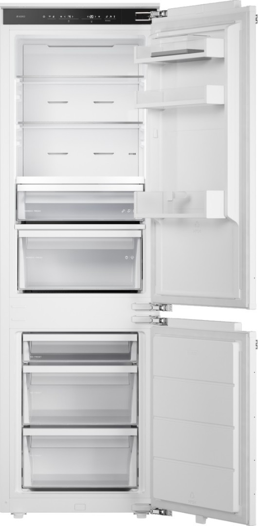 Встраиваемый двухкамерный холодильник